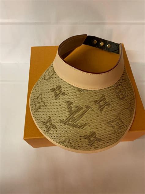 louis vuitton visor price|Louis Vuitton straw hat.